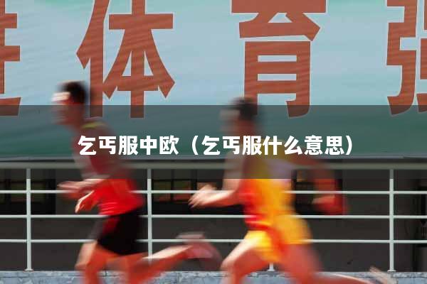 乞丐服中欧（乞丐服什么意思）