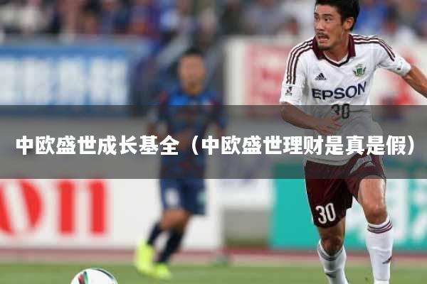 中欧盛世成长基全（中欧盛世理财是真是假）